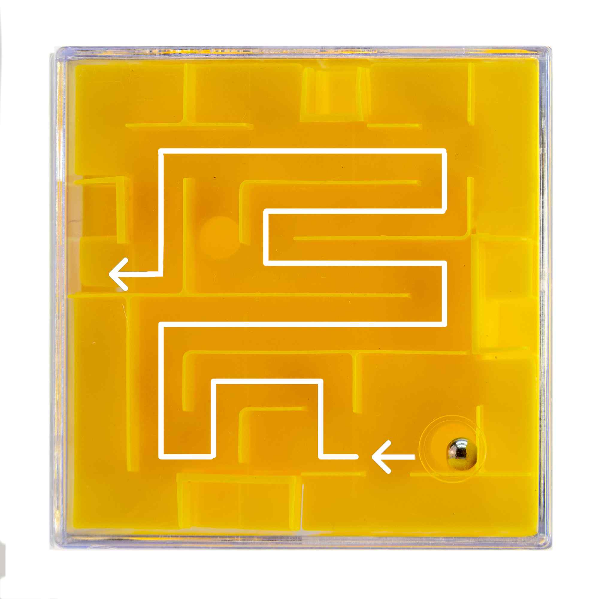 Laberinto cúbico, Juego de Rompecabezas amarillo - imagen 6