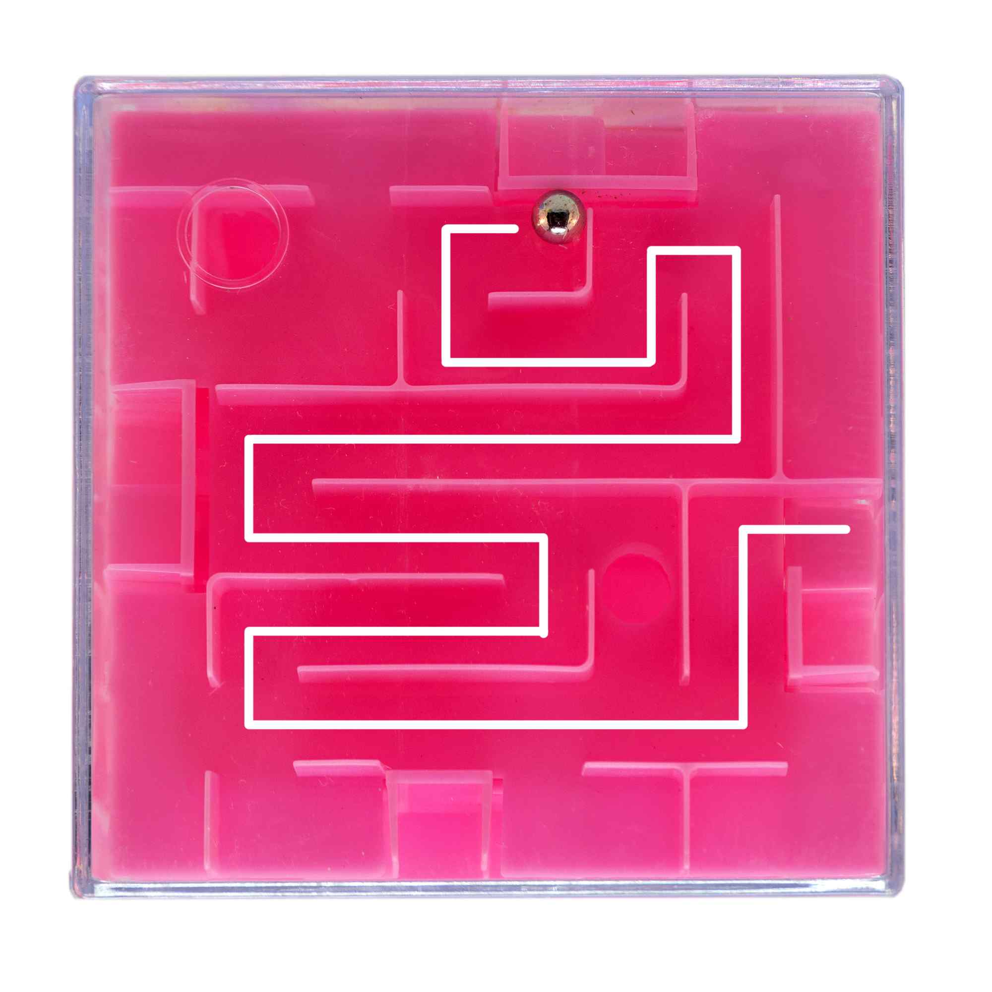 Laberinto cúbico, Juego de Rompecabezas rosa - imagen 6