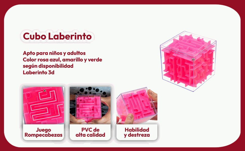 Banner - Laberinto cúbico, Juego de Rompecabezas azul