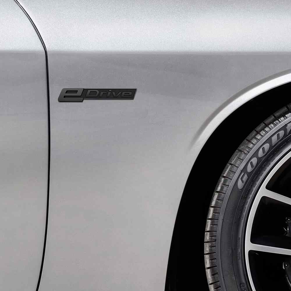 Emblema Adhesivo E-Drive para Maletero compatible con BMW negro brillo - imagen 2