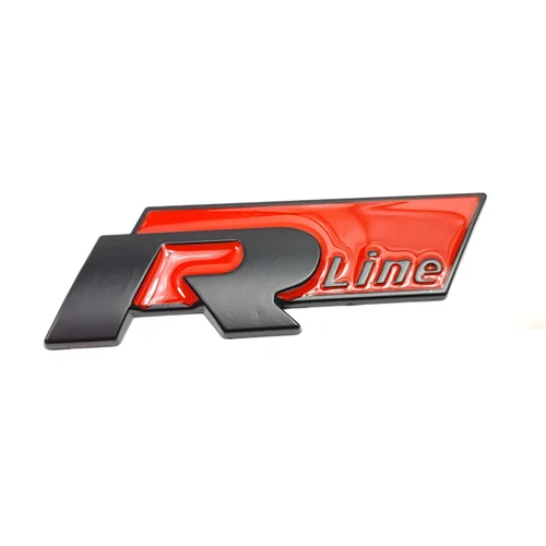 Emblema Adhesivo RLine para Maletero compatible con VW negro rojo - imagen 1