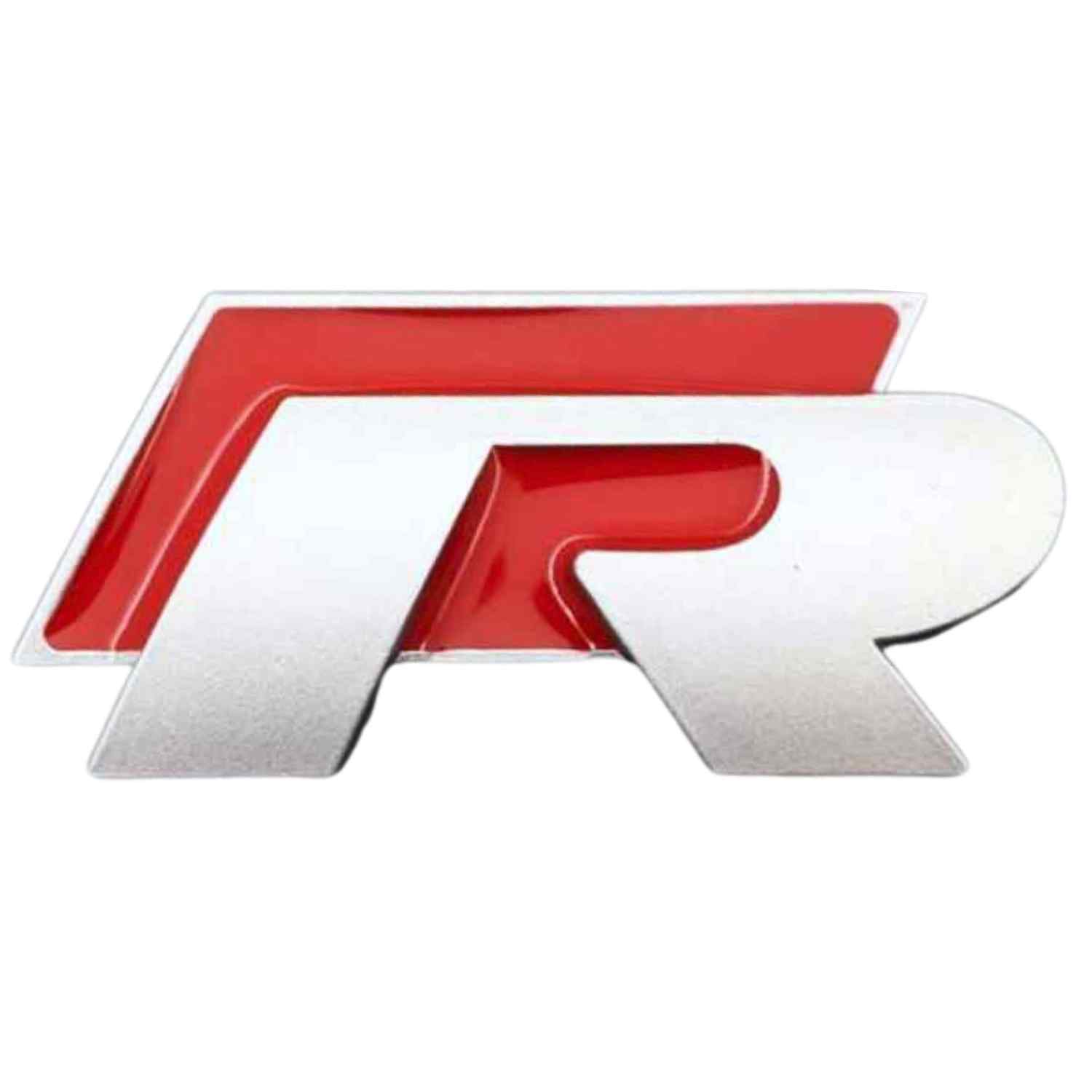 Emblema Adhesivo RLine corto para Maletero compatible con VW rojo plateado - imagen 3