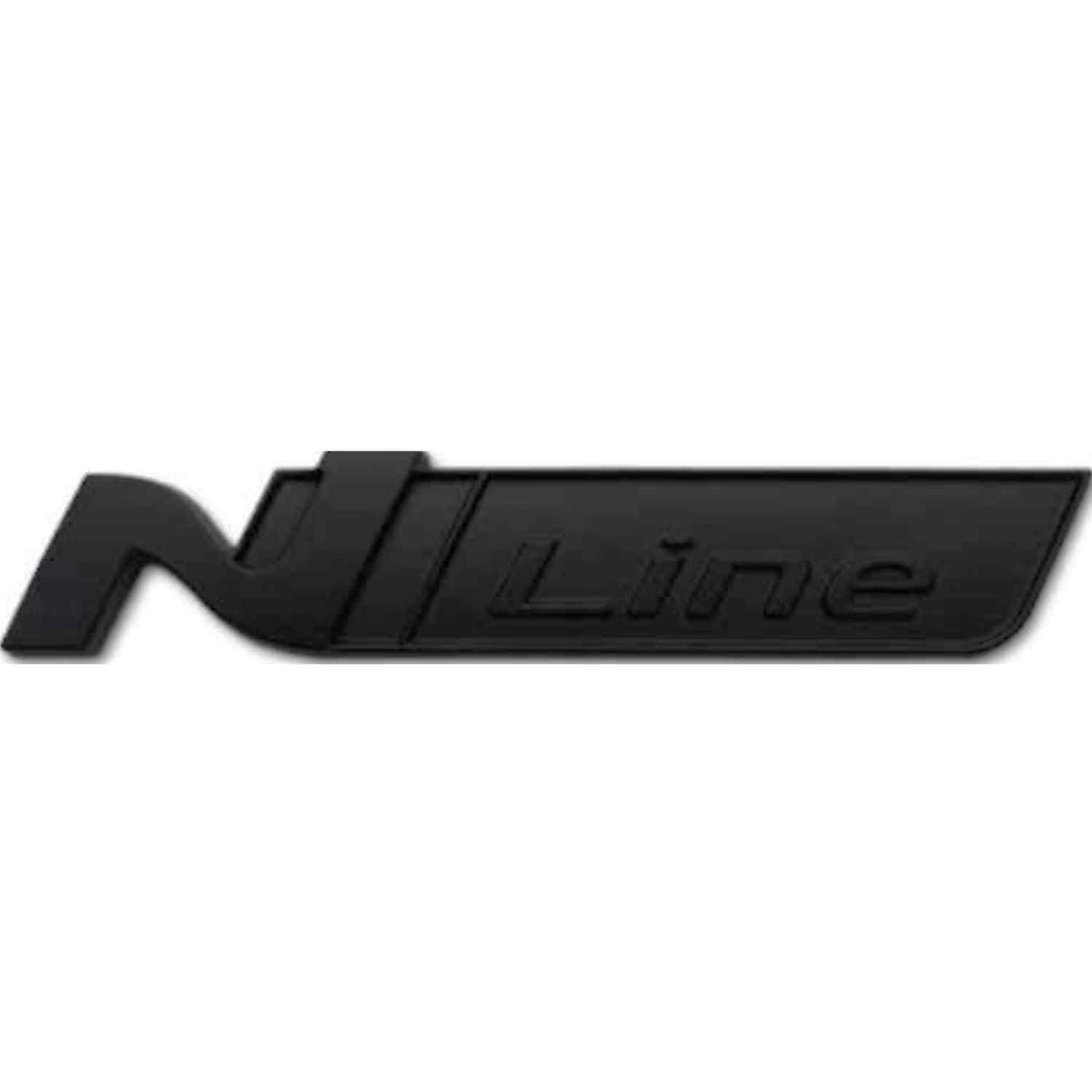 Emblema N Line Adhesivo metealico compatible con Hyundai negro mate - imagen 1
