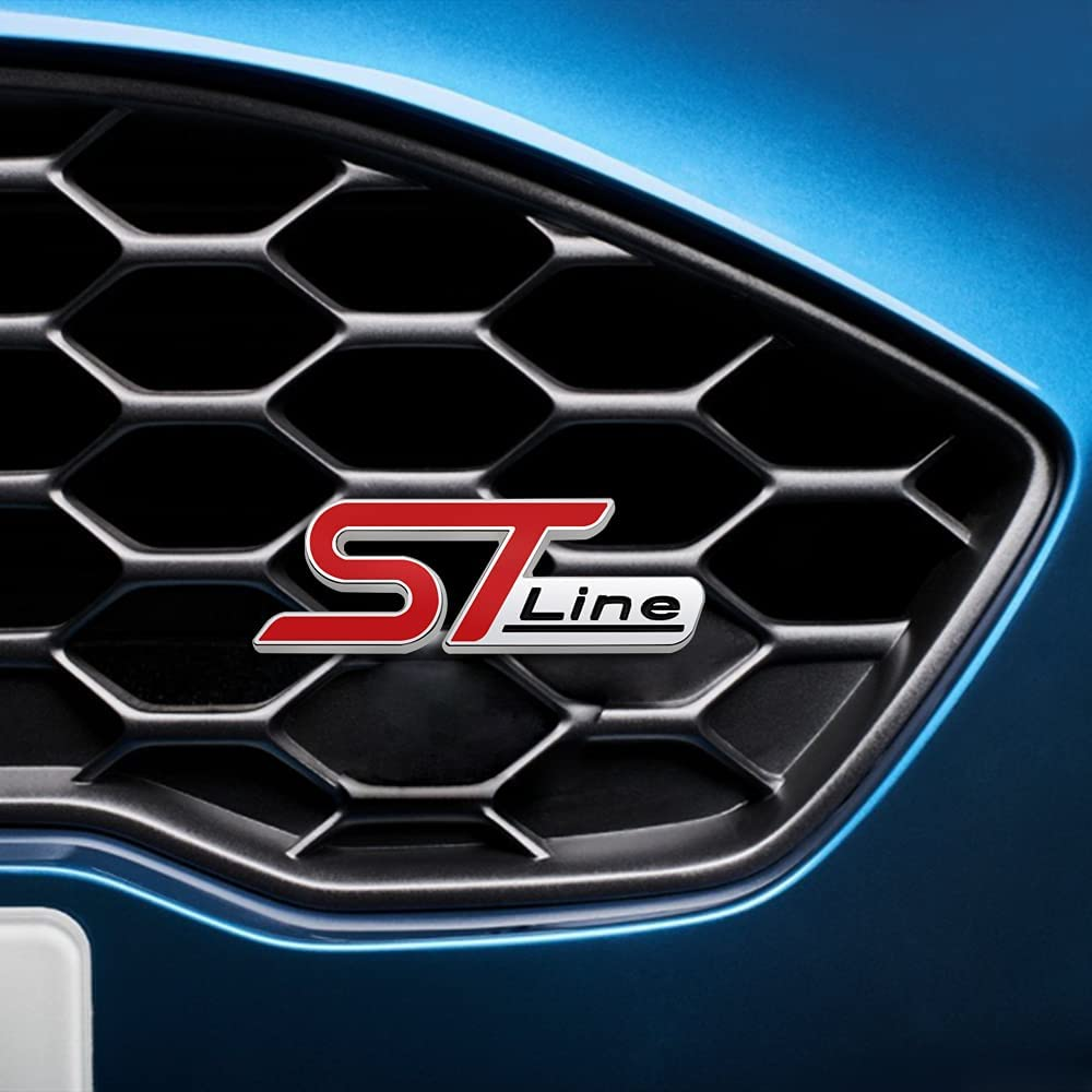 Emblema ST Line parrilla compatible con Ford Rojo - imagen 4
