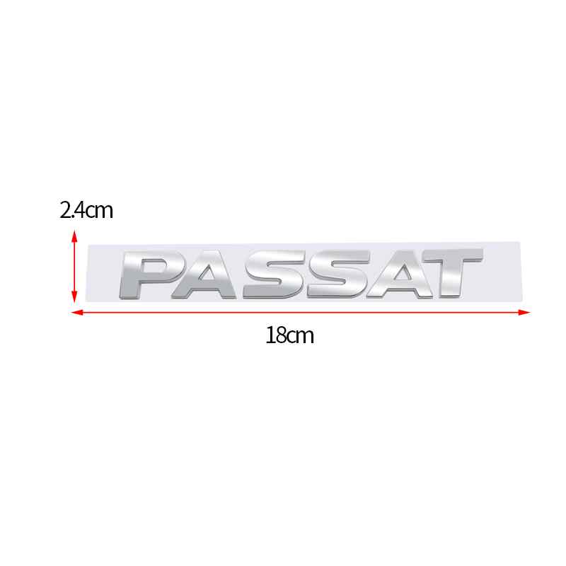 Emblema Passat adhesivo de letras compatible con VW plateado brillo - imagen 4