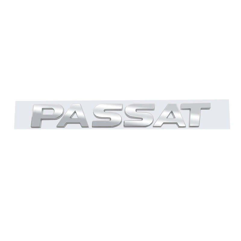 Emblema Passat adhesivo de letras compatible con VW plateado brillo - imagen 2