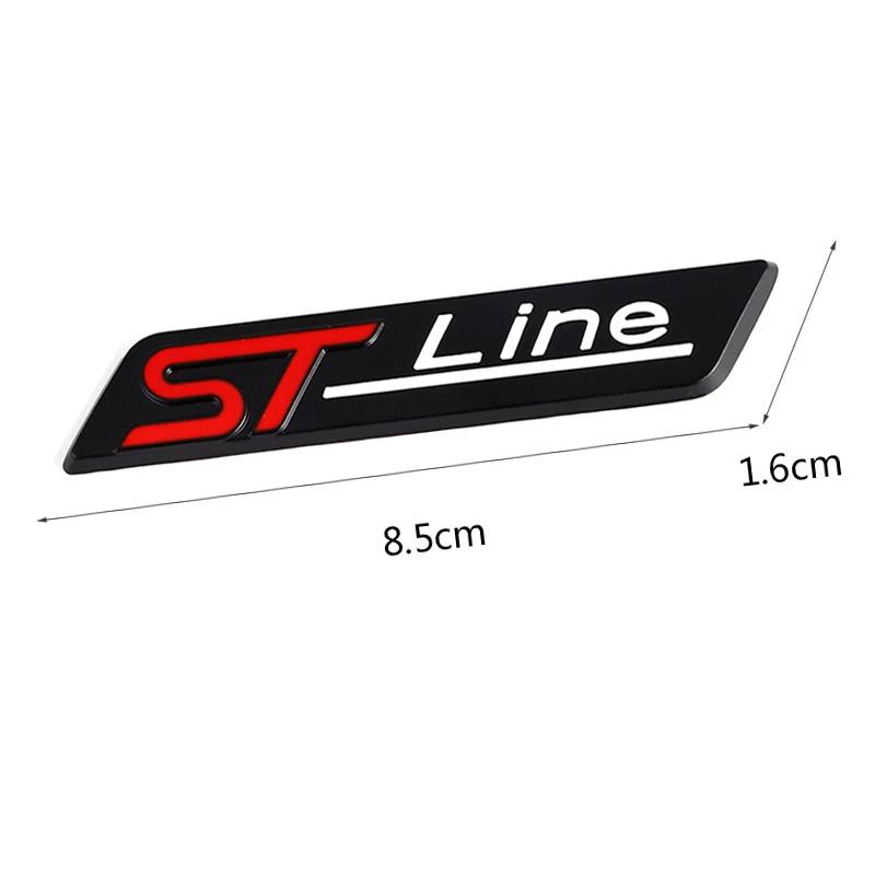 Emblema Adhesivo metálico ST Line negro compatible con Ford - imagen 3