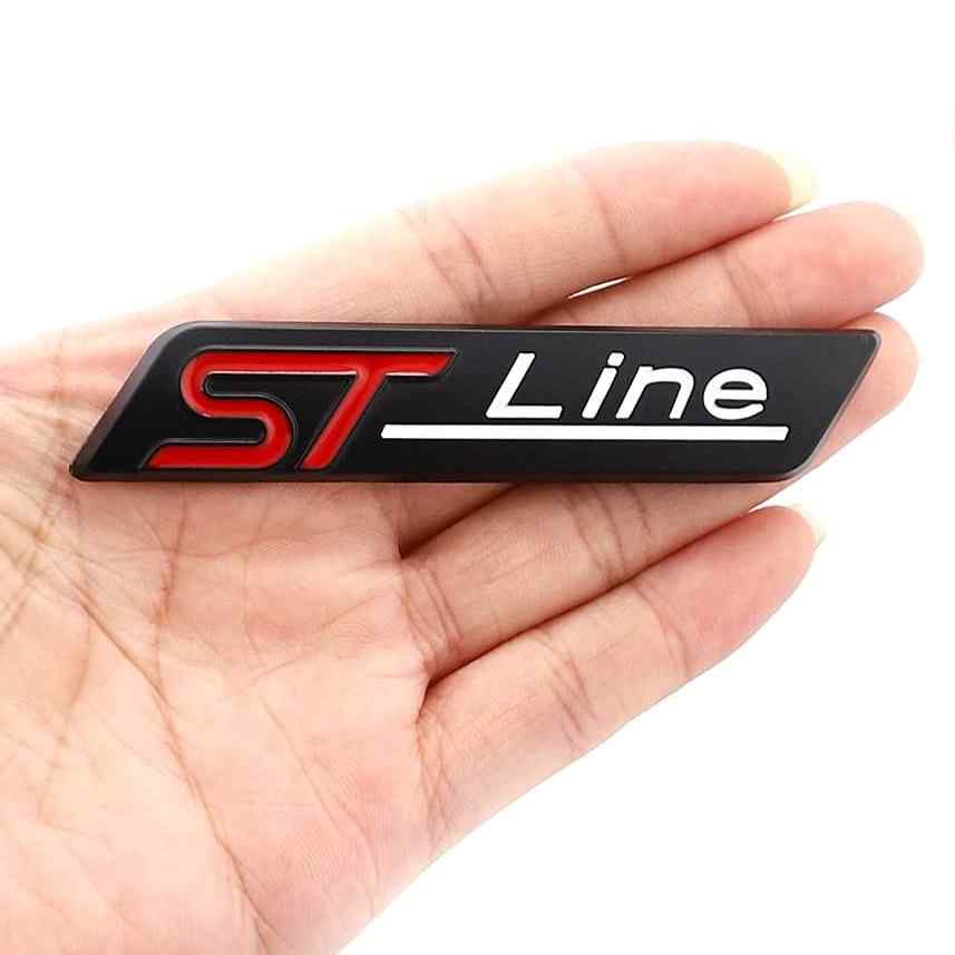 Emblema Adhesivo metálico ST Line negro compatible con Ford - imagen 2