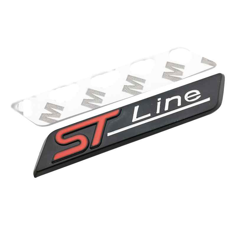 Emblema Adhesivo metálico ST Line negro compatible con Ford - imagen 5