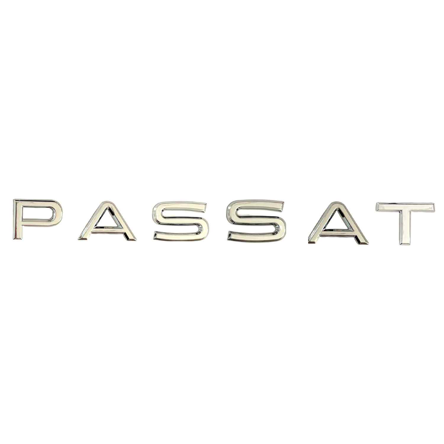 Emblema Passat adhesivo de letras compatible con VW plateado brillo 2021 - imagen 1