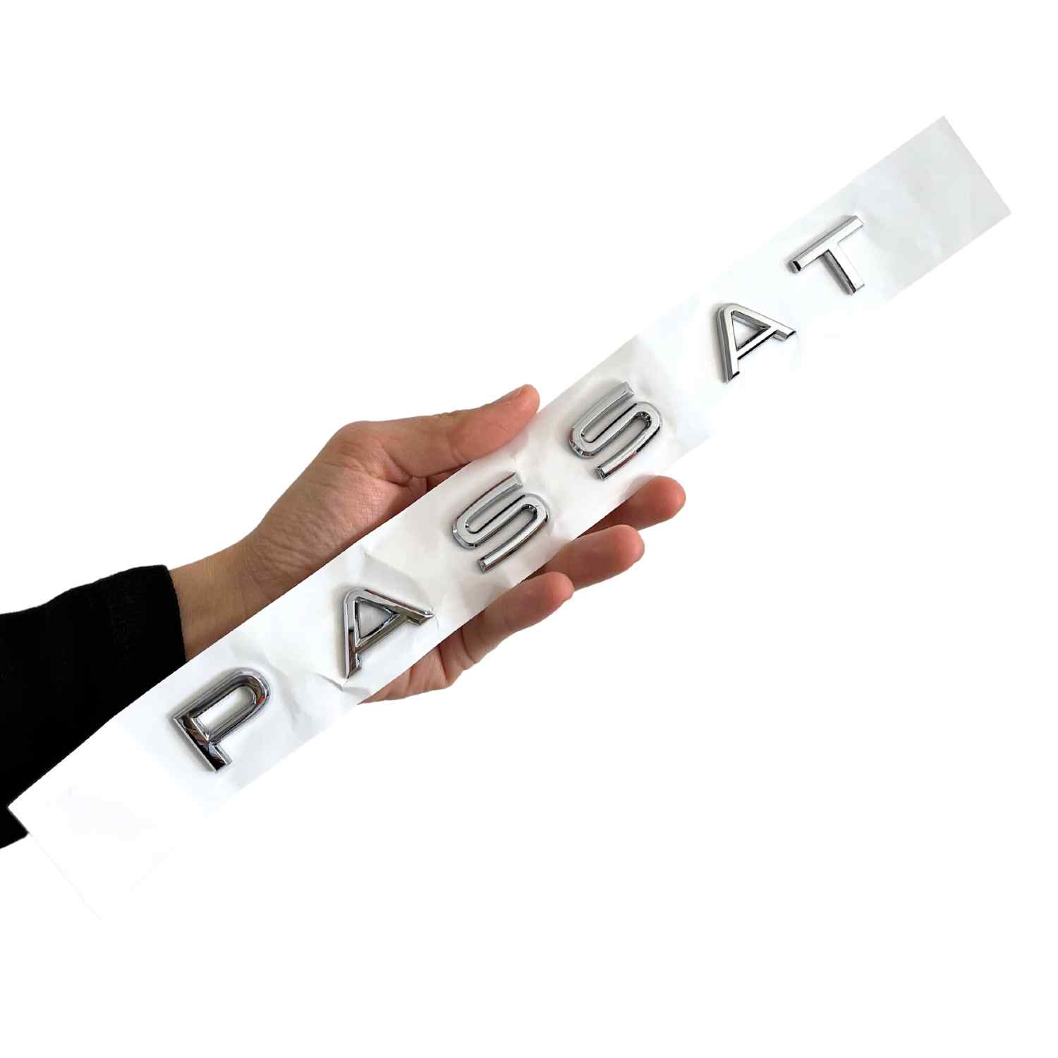 Emblema Passat adhesivo de letras compatible con VW plateado brillo 2021 - imagen 3