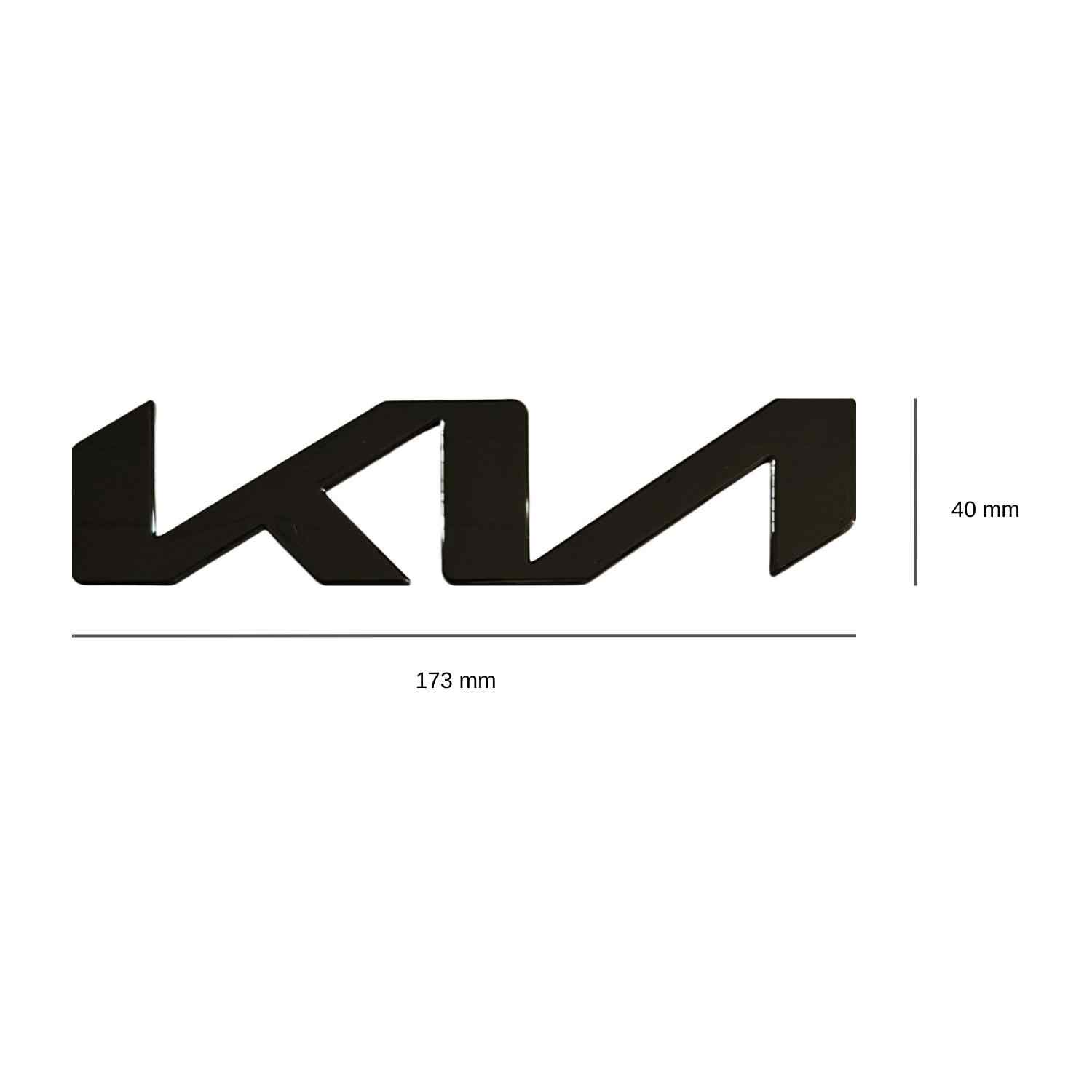 Emblema adhesivo para maletero compatible con Kia negro 17.1 x 4 cm - imagen 2