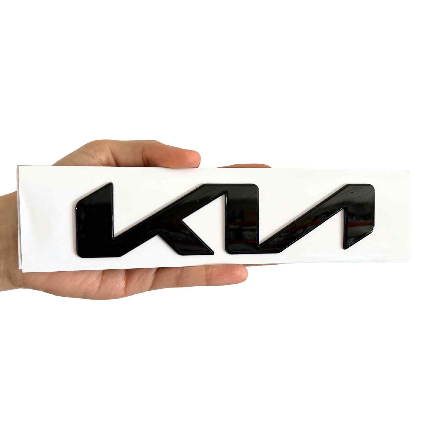 Emblema adhesivo para maletero compatible con Kia negro 17.1 x 4 cm - imagen 3