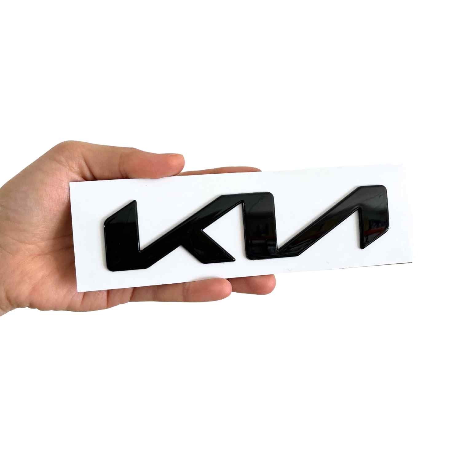 Emblema adhesivo capo delantero compatible con Kia negro 15 x 3.5 cm - imagen 3