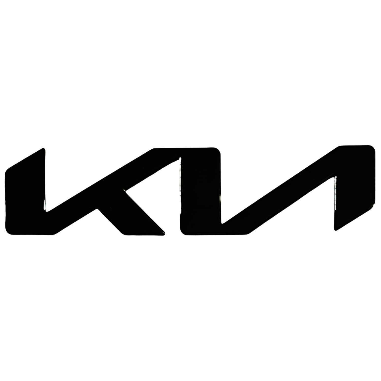 Emblema adhesivo para maletero compatible con Kia negro 13 x 3 cm - imagen 1