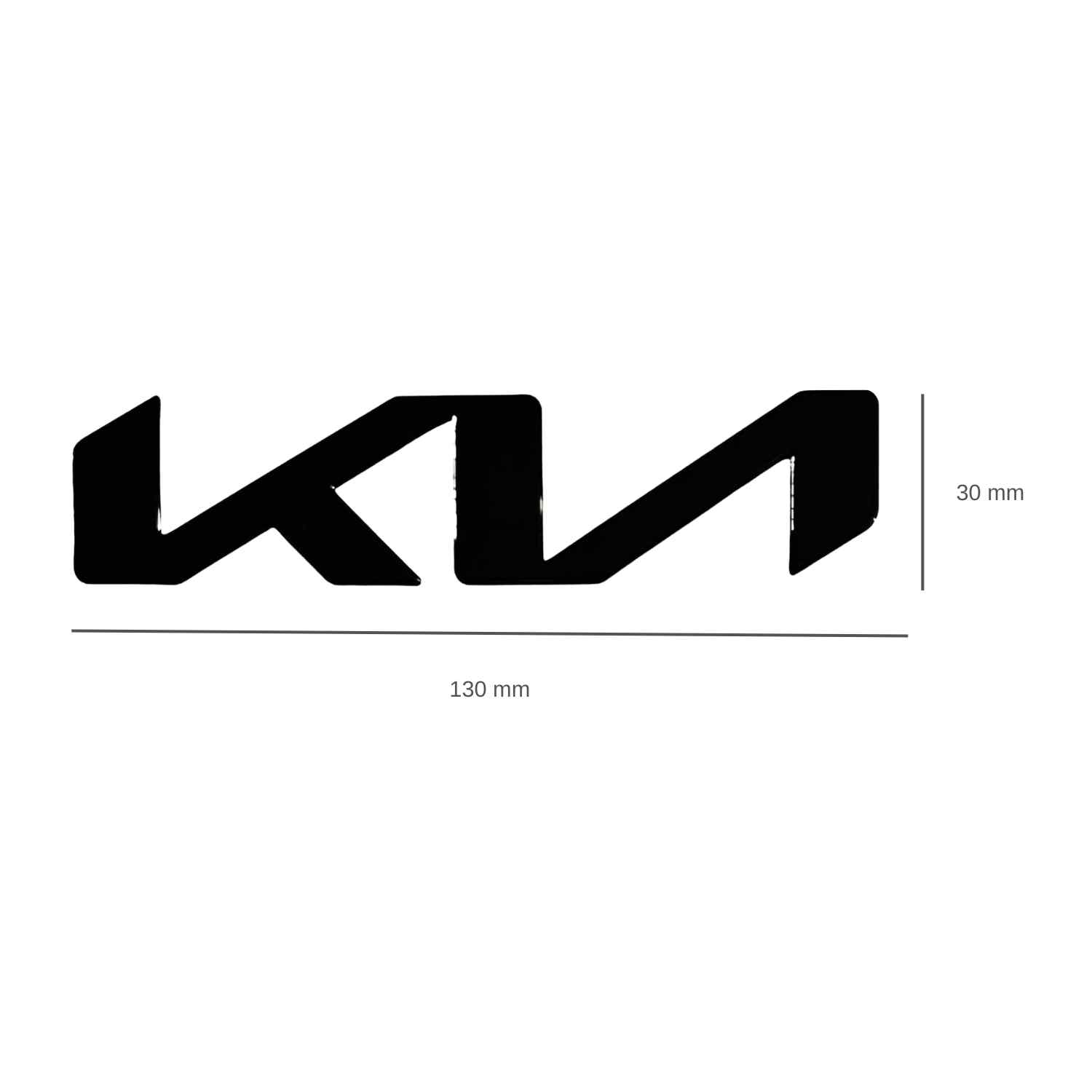 Emblema adhesivo para maletero compatible con Kia negro 13 x 3 cm - imagen 2
