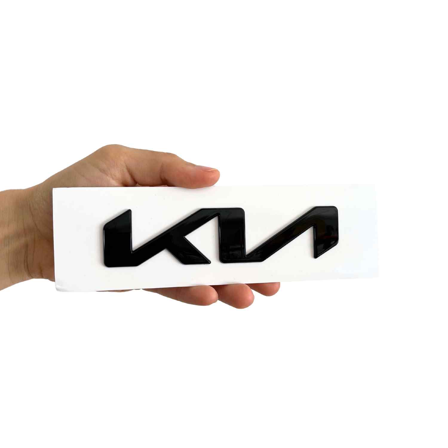 Emblema adhesivo para maletero compatible con Kia negro 13 x 3 cm - imagen 3