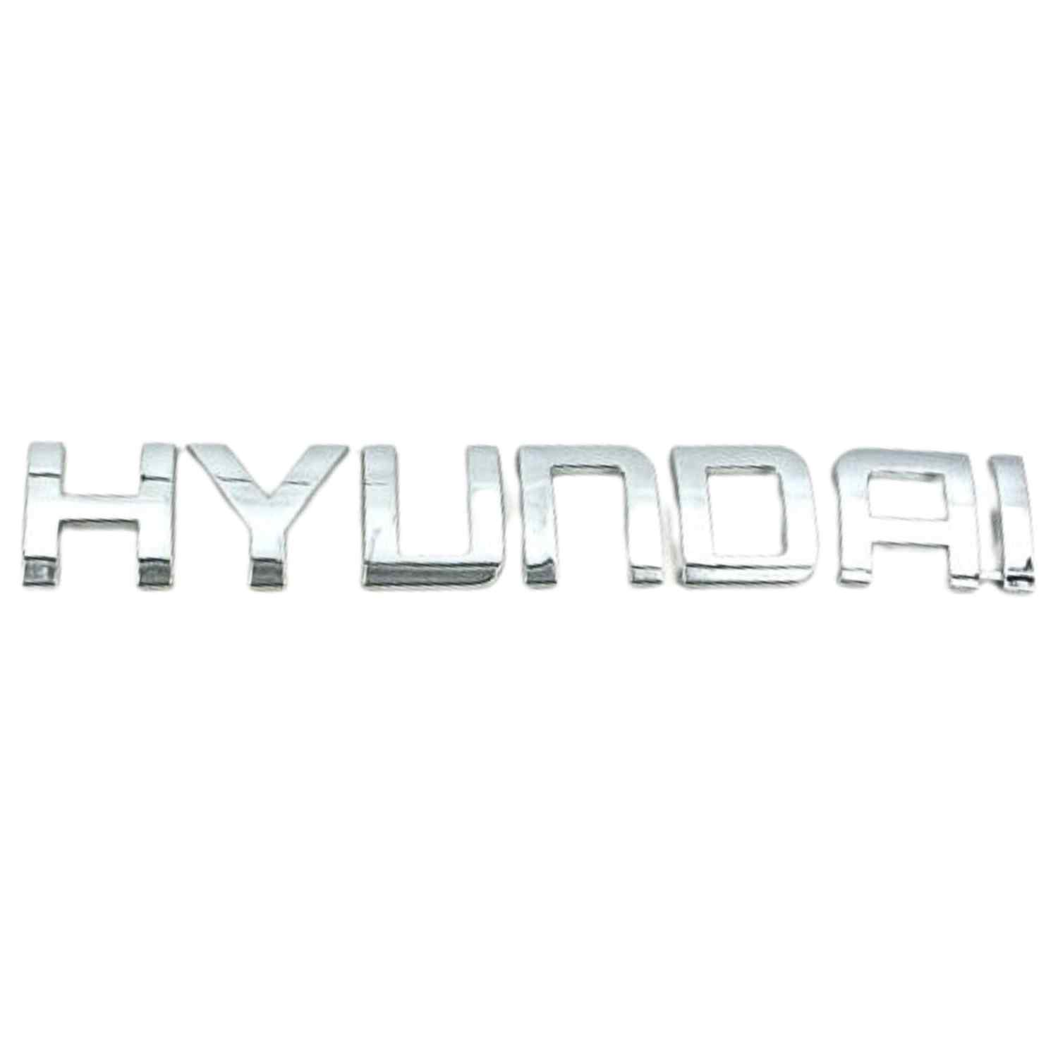 Emblema adhesivo de letras compatible con Hyundai plateado brillo 150 x 20 mm - imagen 1