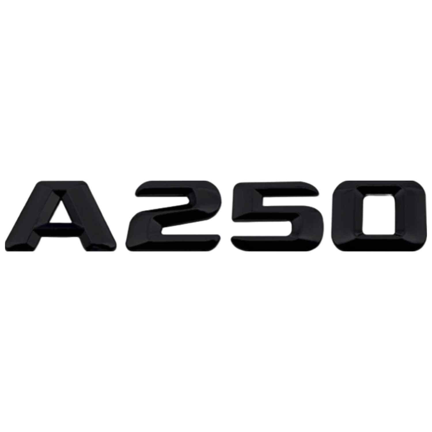 Emblema A250 adhesivo para maletero compatible con Mercedes Negro brillo - imagen 1