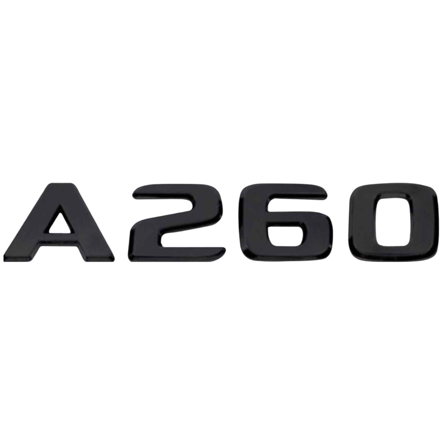 Emblema A260 adhesivo para maletero compatible con Mercedes Negro brillo - imagen 1