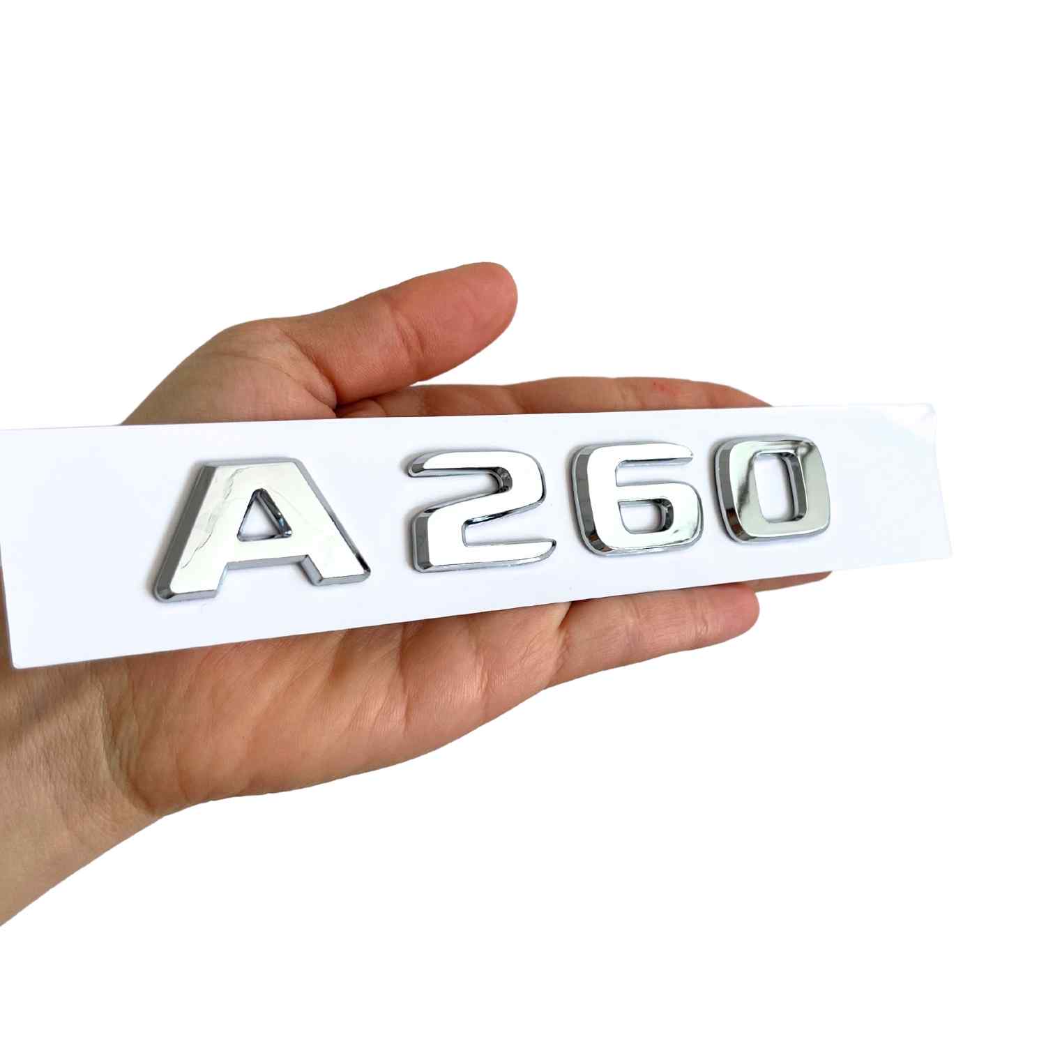Emblema A260 adhesivo para maletero compatible con Mercedes Plateado - imagen 5