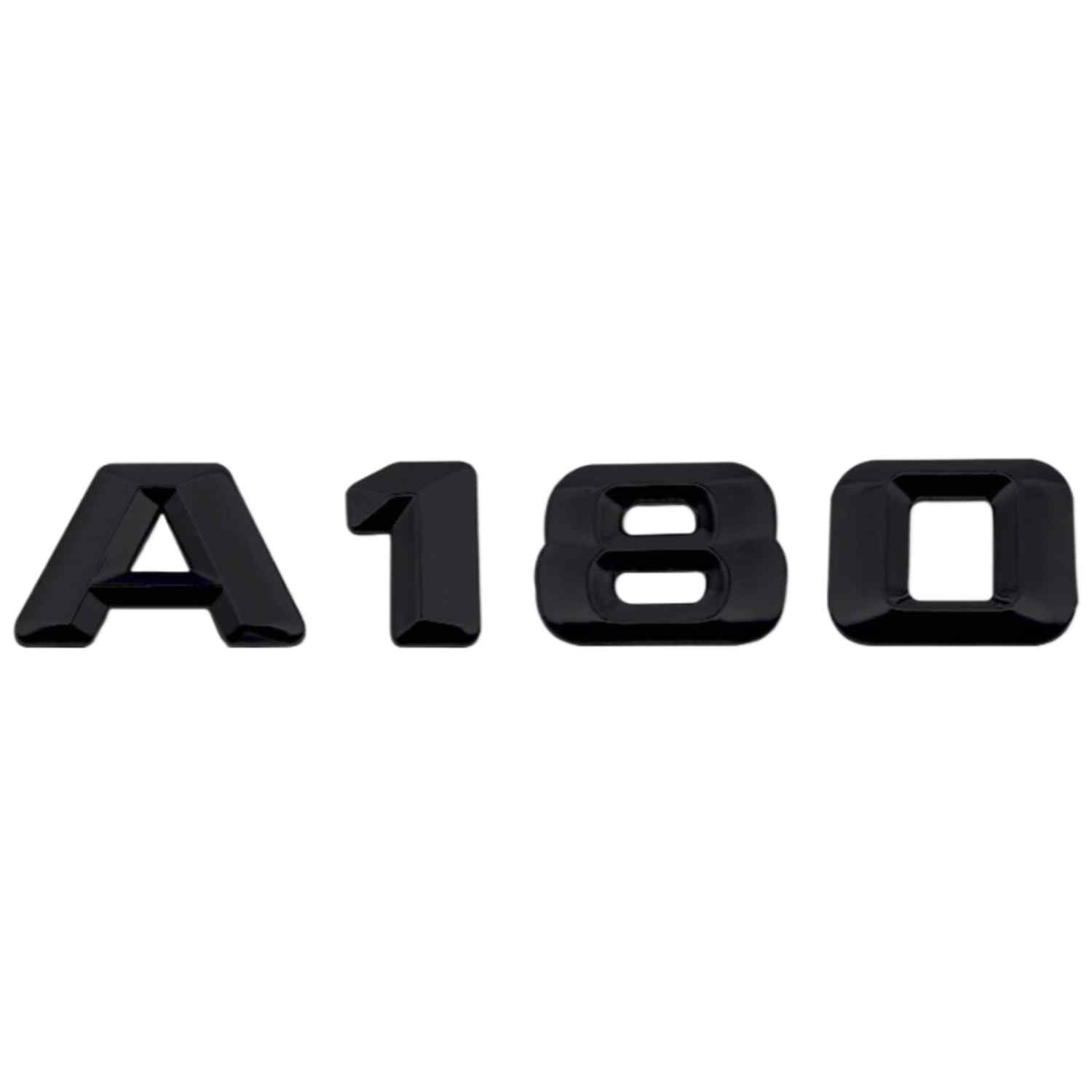 Emblema A180 adhesivo para maletero compatible con Mercedes Negro brillo - imagen 1