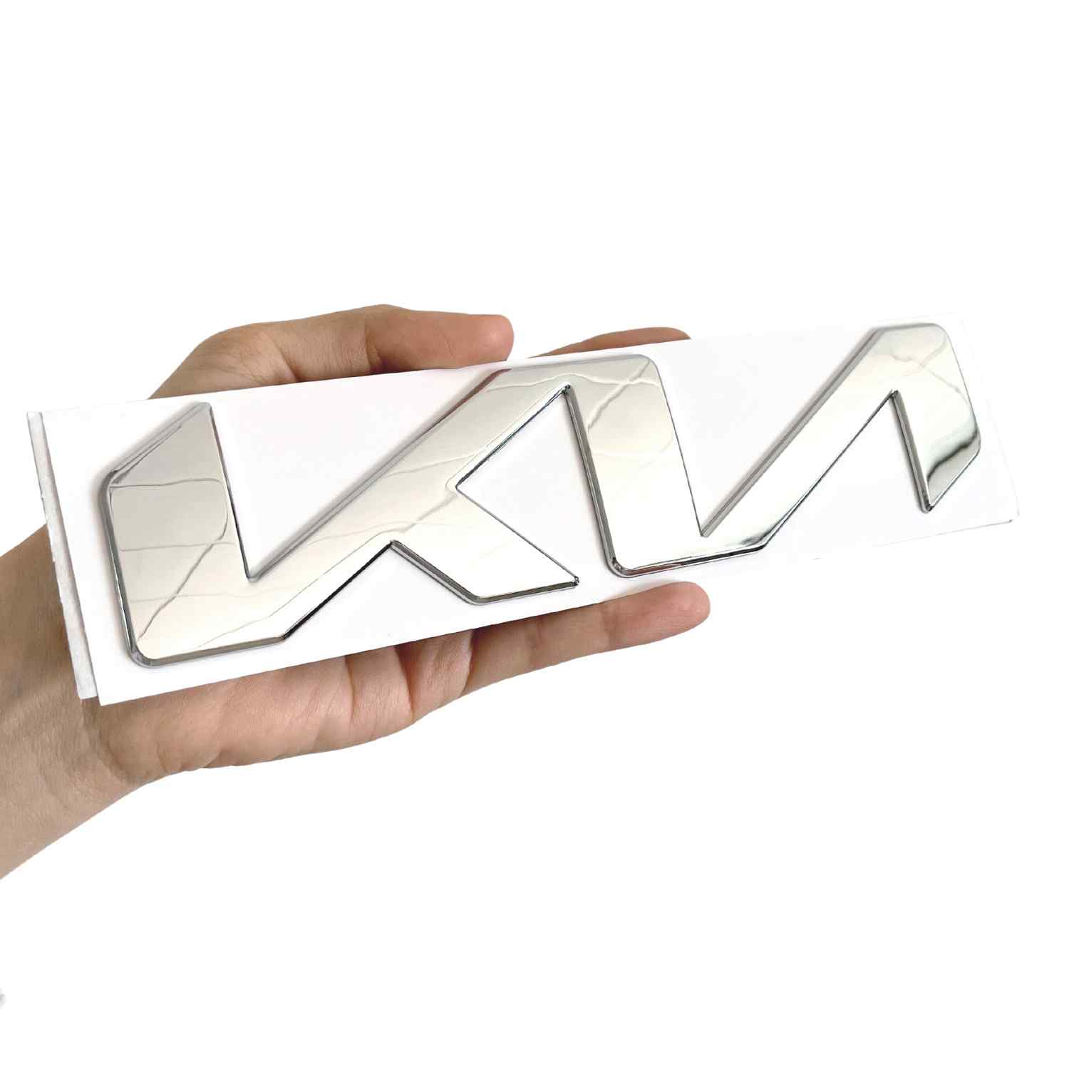 Emblema adhesivo capo delantero compatible con Kia plateado 21 x 4.9 cm - imagen 5