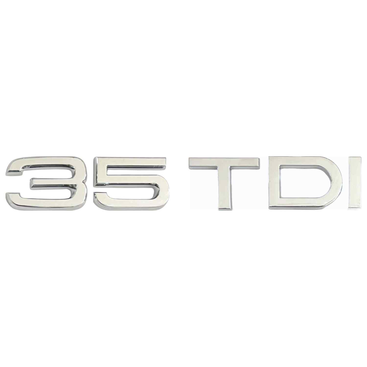 Emblema adhesivo trasero 35 TDI compatible con VW plateado - imagen 3