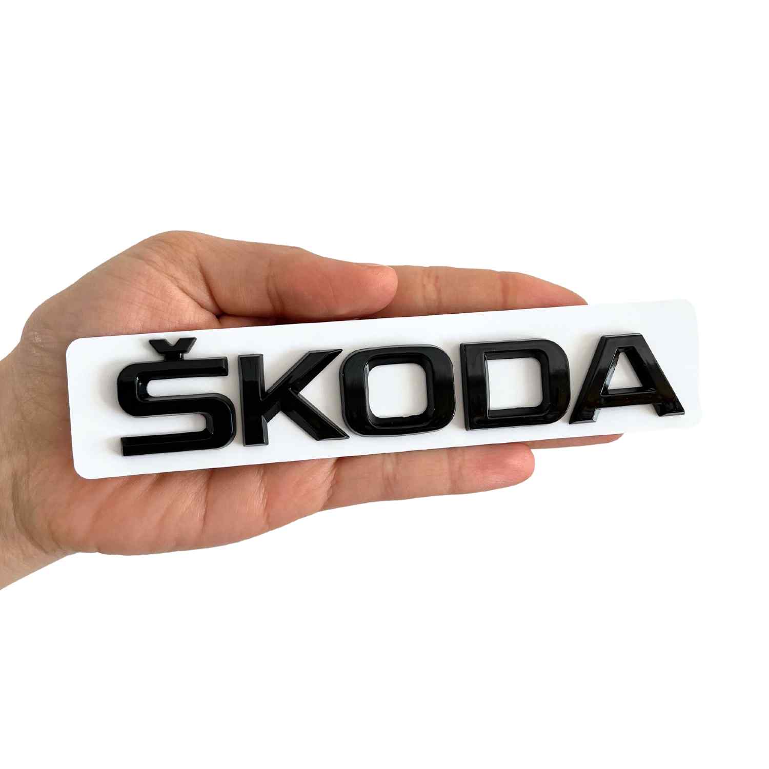 Emblema adhesivo de letras compatible con Skoda negro - imagen 3