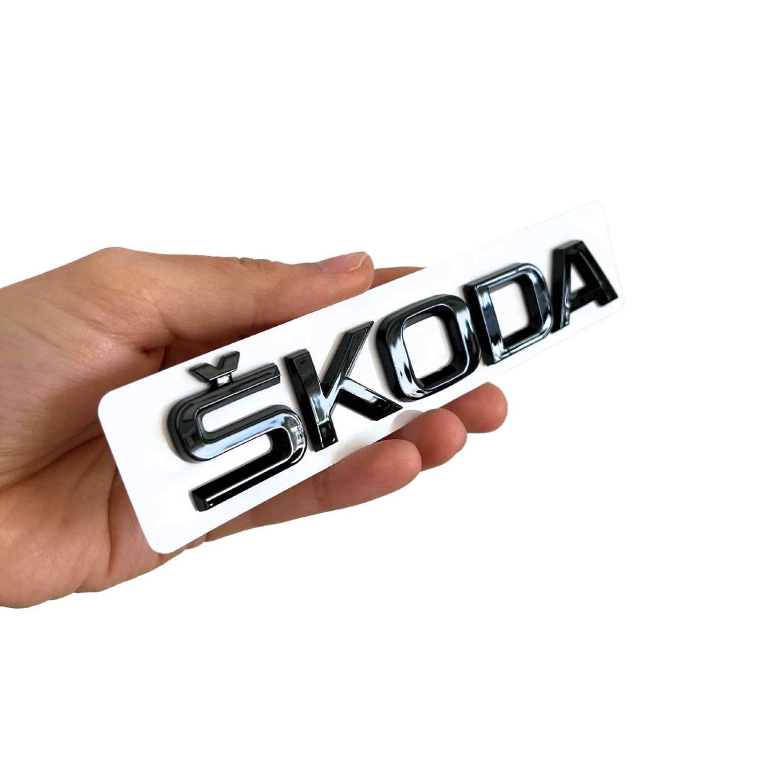 Emblema adhesivo de letras compatible con Skoda negro - imagen 4