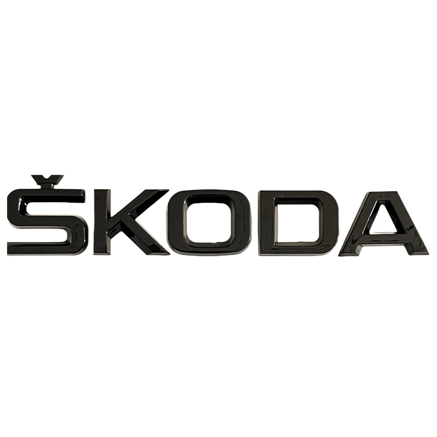 Emblema adhesivo de letras compatible con Skoda negro - imagen 1