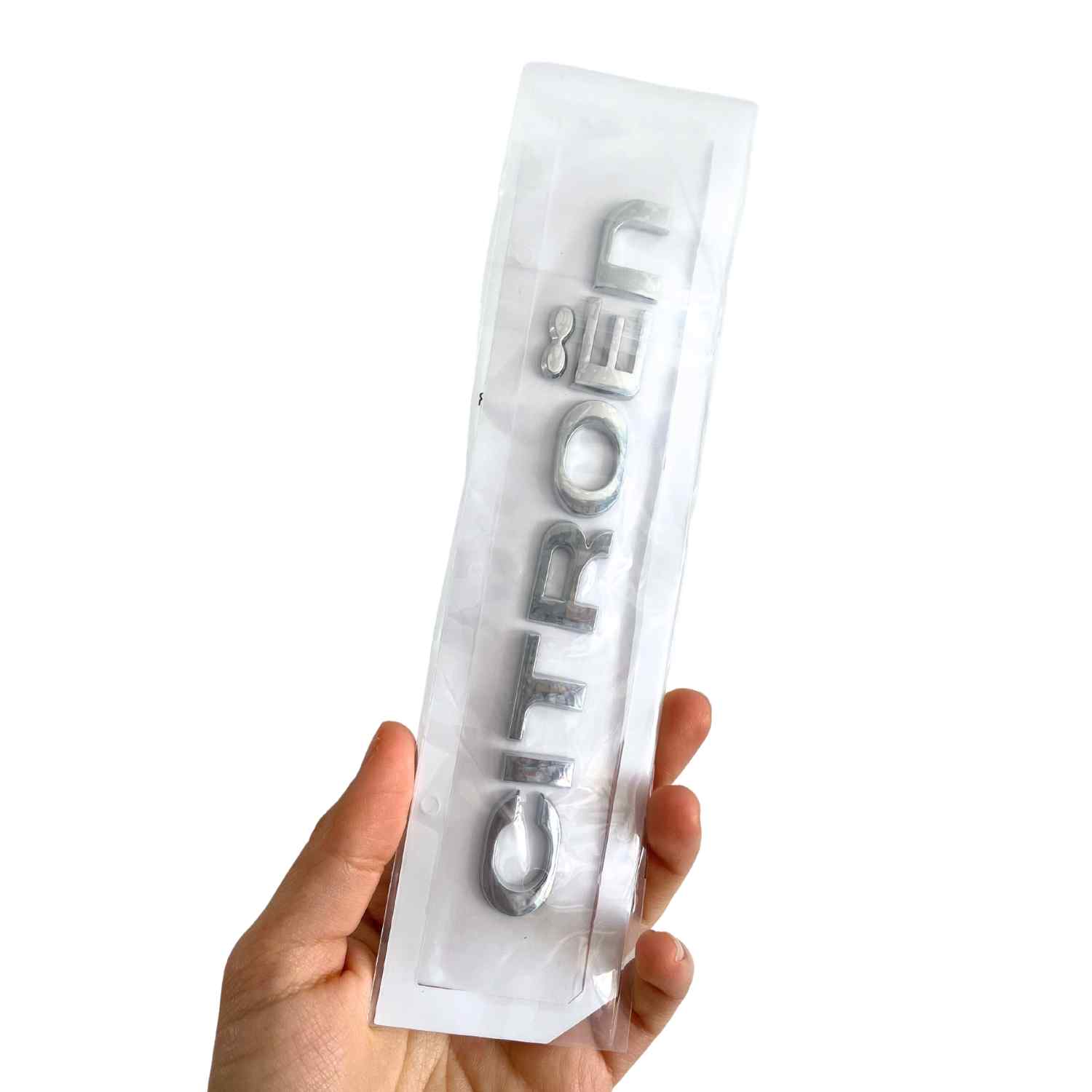 Emblema adhesivo de letras compatible con Citroen plateado brillo - imagen 5