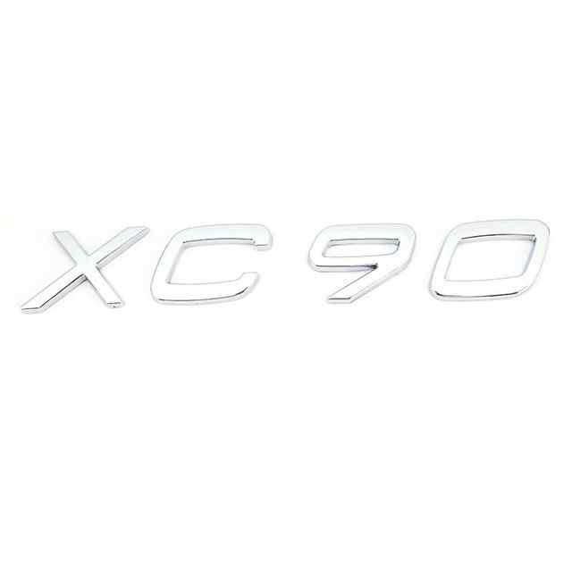 Emblema XC90 adhesivo para maletero compatible con Volvo plateado - imagen 1