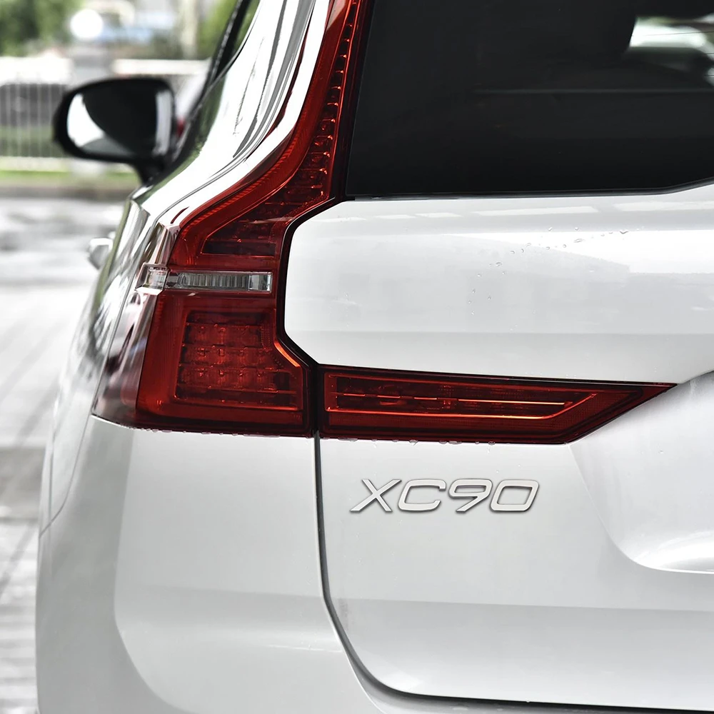 Emblema XC90 adhesivo para maletero compatible con Volvo plateado - imagen 3