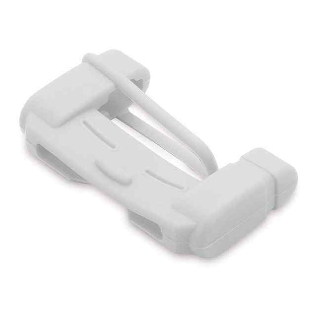 Hebilla de cinturon de seguridad de coche universal silicona blanco