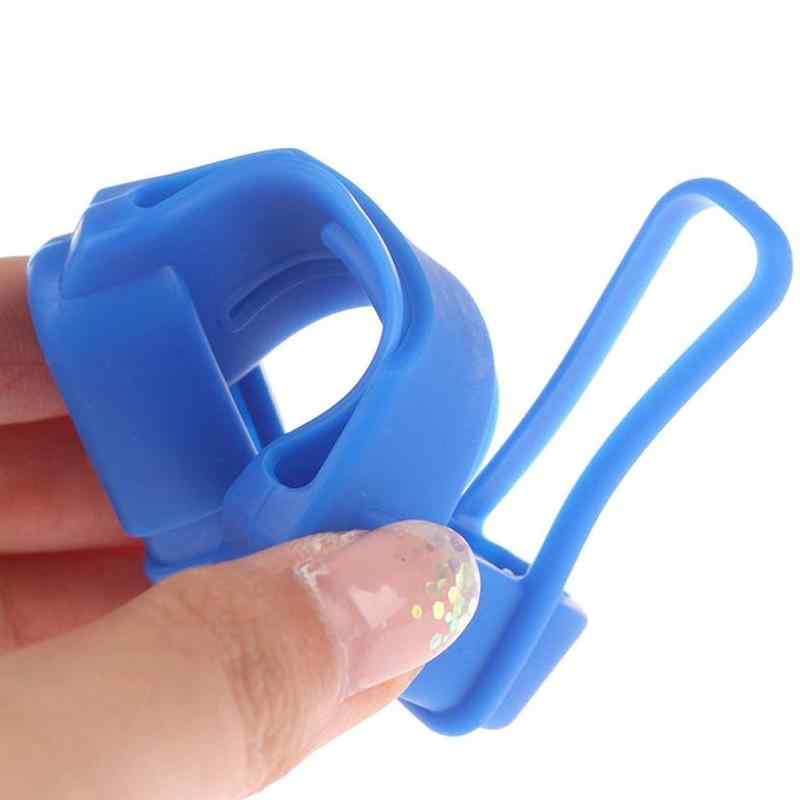 Hebilla de cinturon de seguridad de coche universal silicona Azul - imagen 3