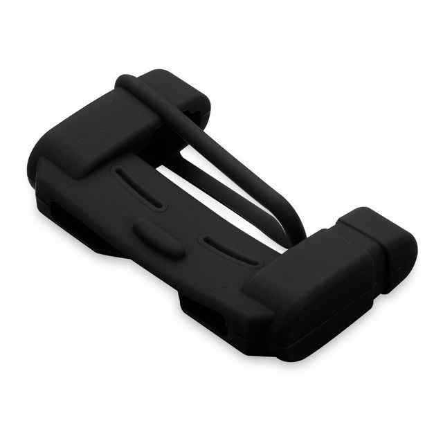 Hebilla de cinturon de seguridad de coche universal silicona Negro