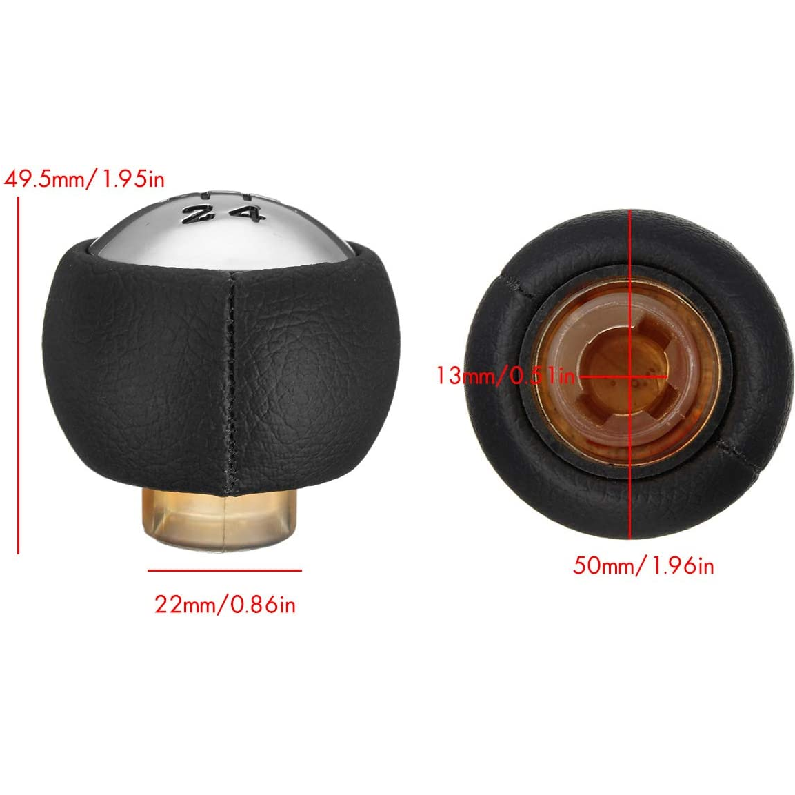Pomo perilla de 5 cambios marcha coche compatible con peugeot - imagen 5