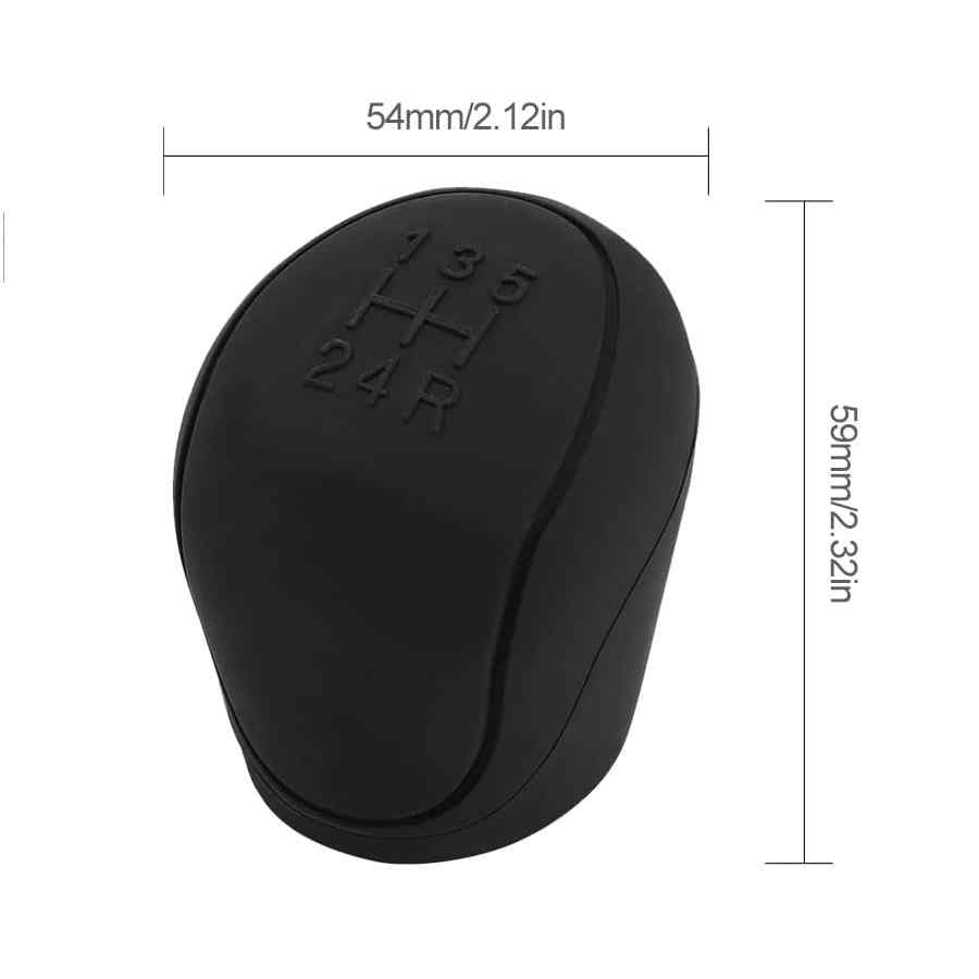 Funda Pomo cambios marcha coche silicona suave 5 marchas negro - imagen 2