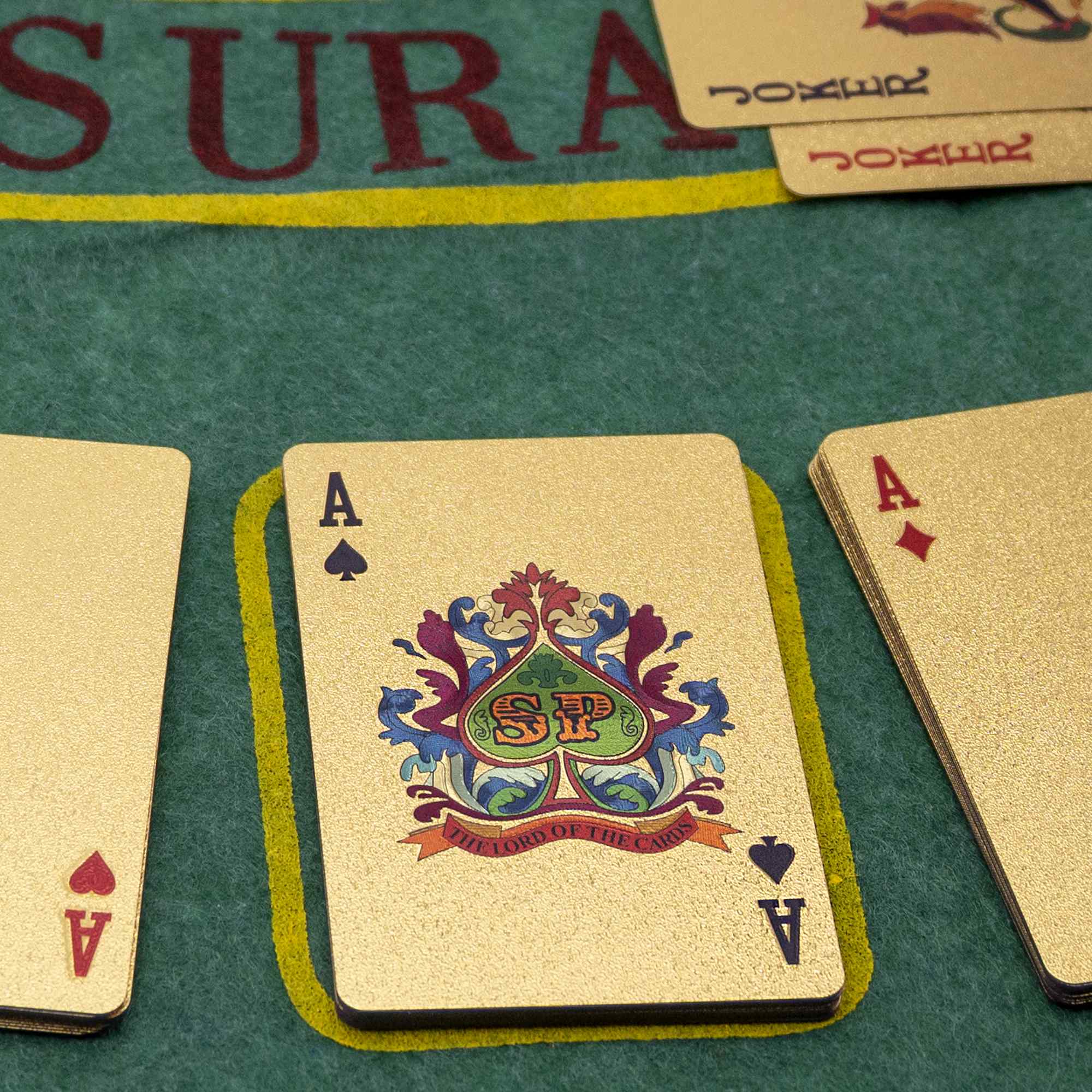 Baraja Poker Plastico Resistente al Agua poker profesional Oro - imagen 4