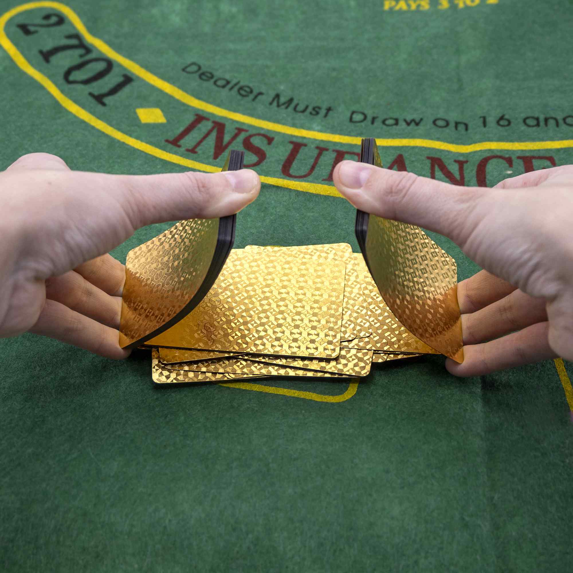 Baraja Poker Plastico Resistente al Agua poker profesional Oro - imagen 6