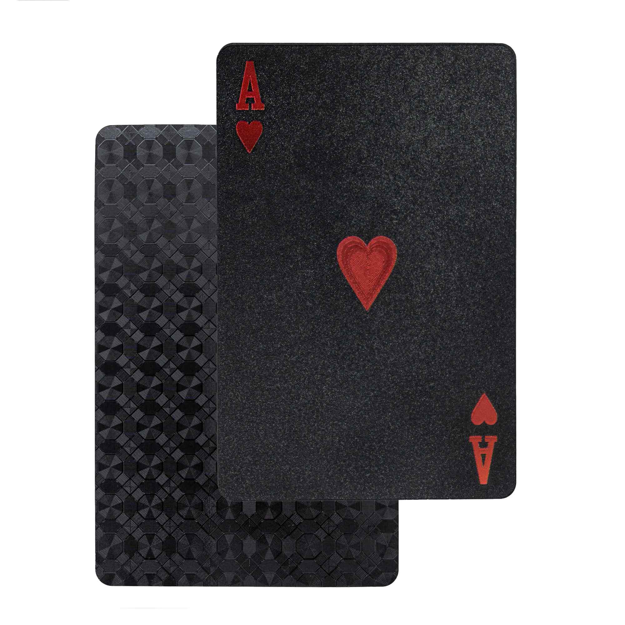 Baraja Poker Plastico Resistente al Agua poker profesional negro - imagen 1