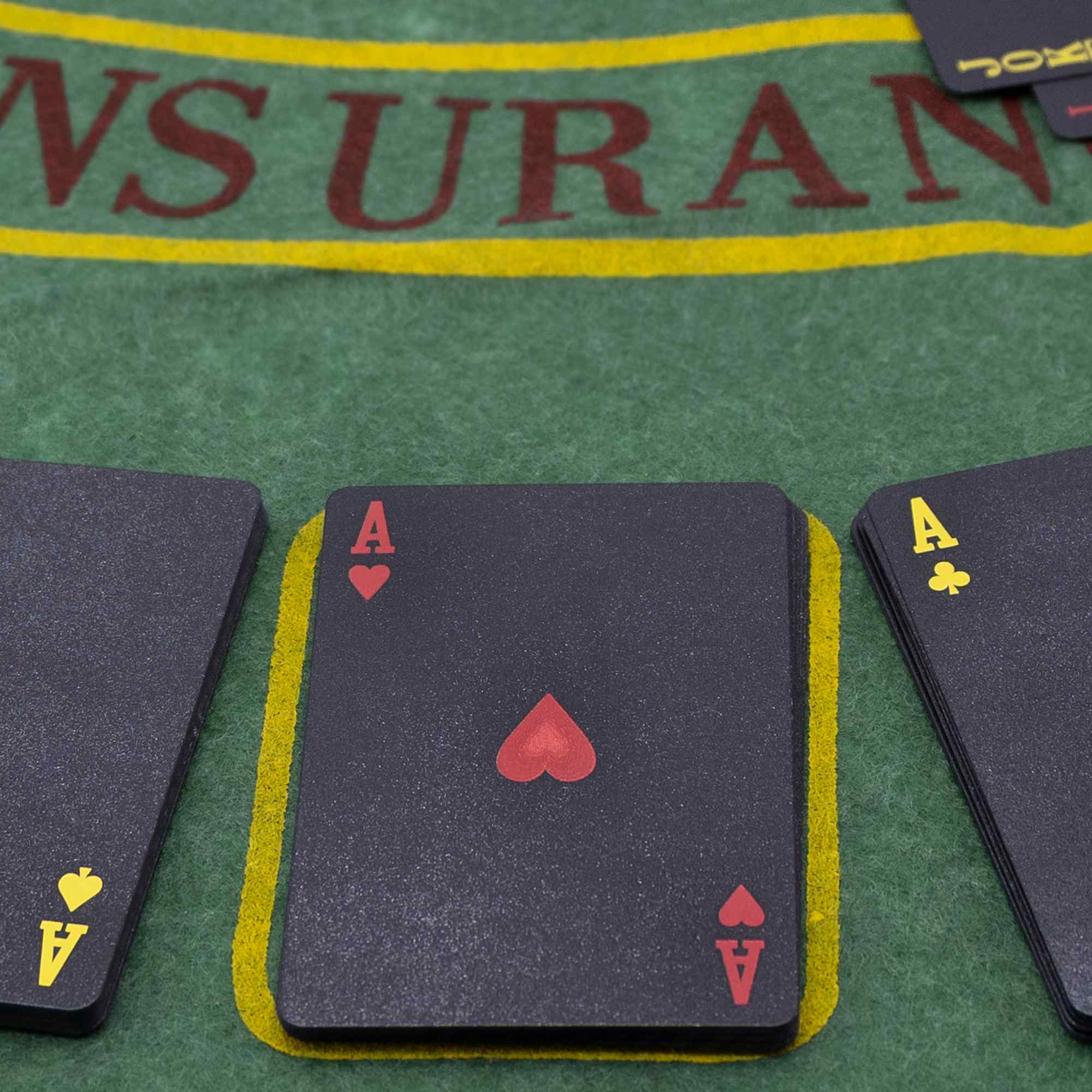 Baraja Poker Plastico Resistente al Agua poker profesional negro - imagen 4