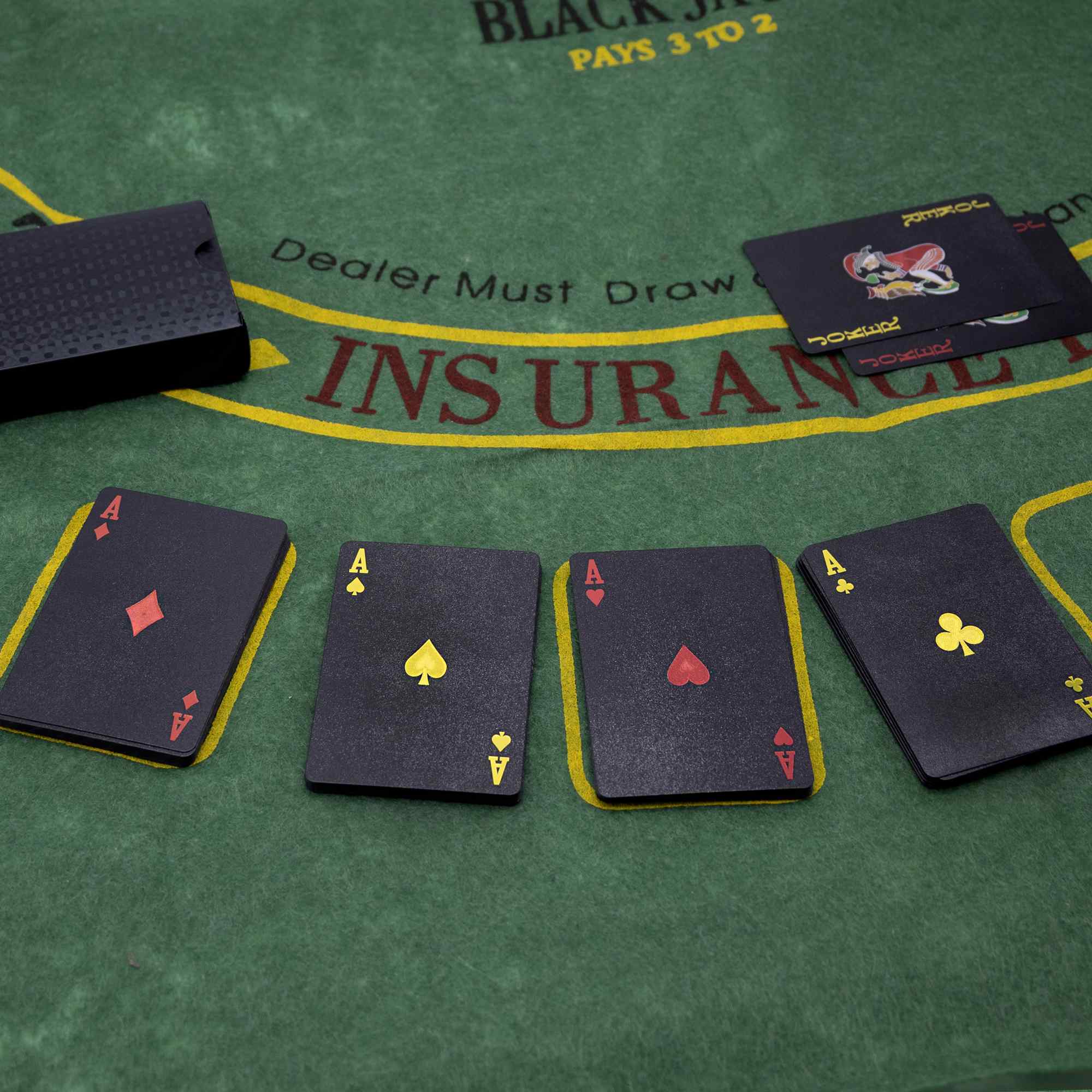 Baraja Poker Plastico Resistente al Agua poker profesional negro - imagen 5