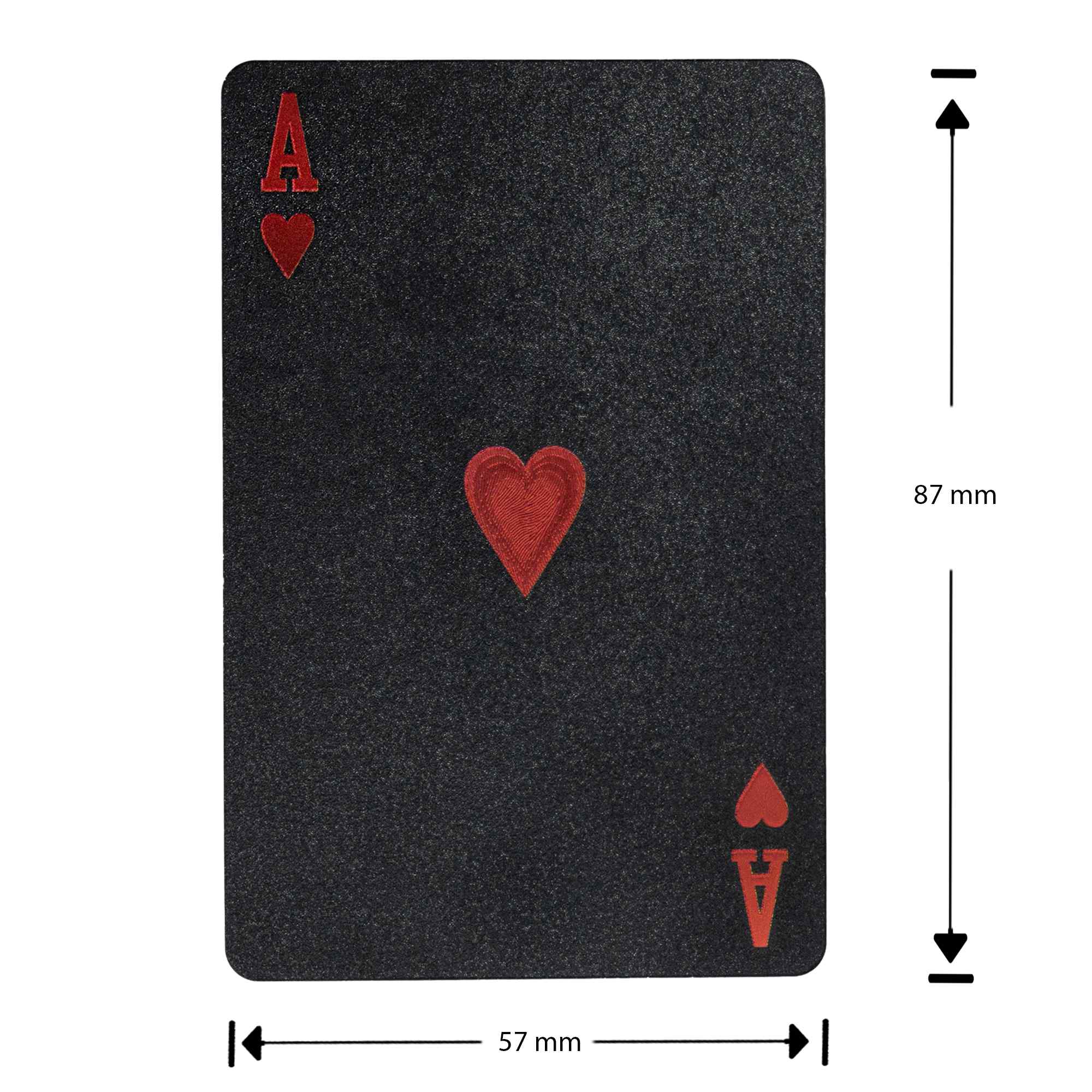 Baraja Poker Plastico Resistente al Agua poker profesional negro - imagen 7