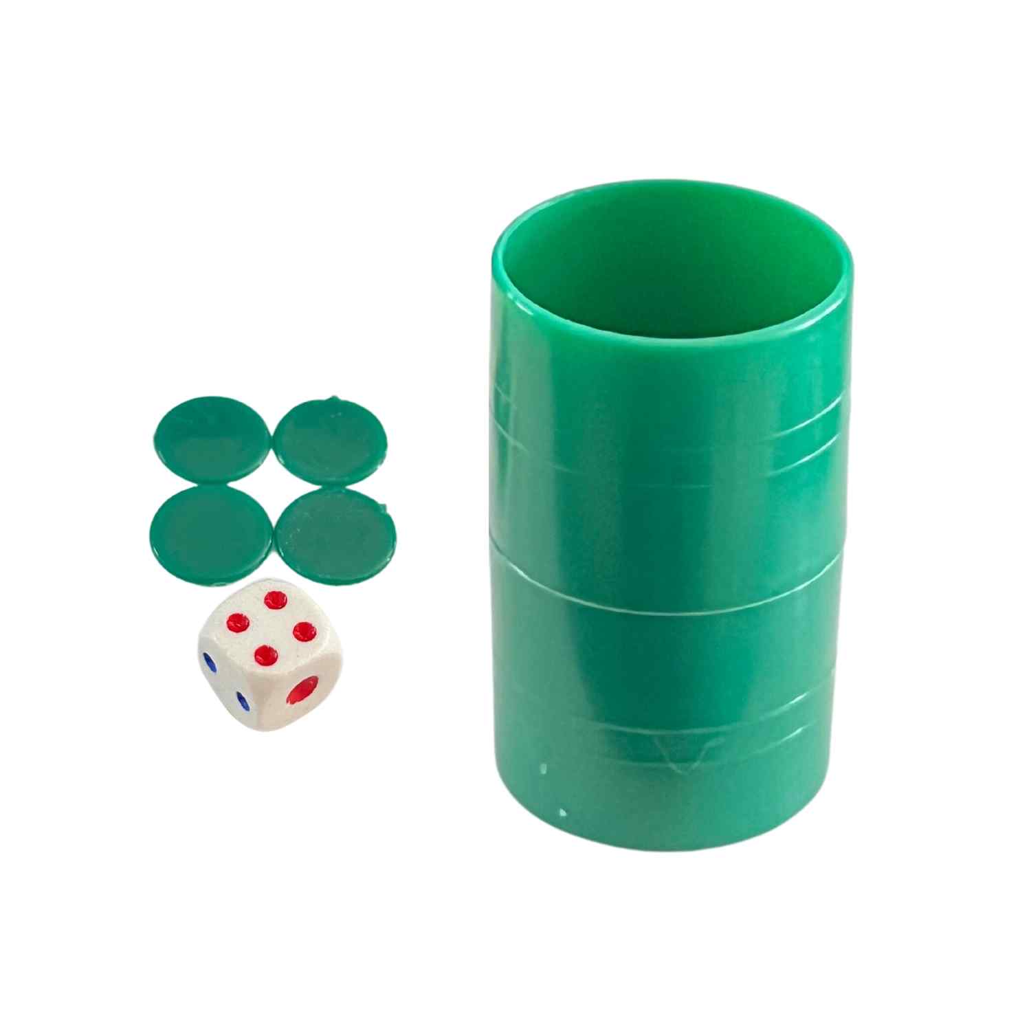 Pack de 4 cubiletes dados y fichas de parchís - imagen 6