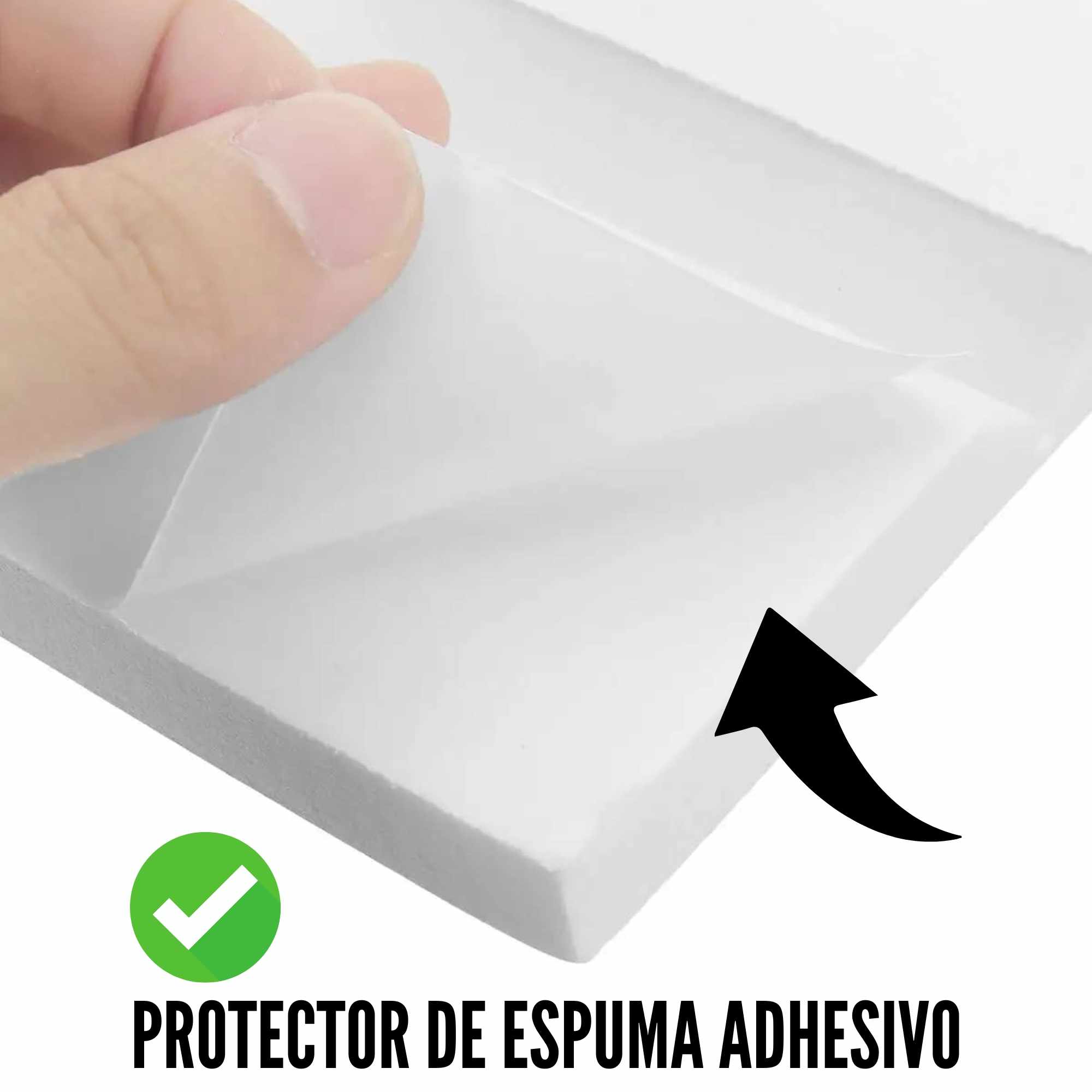 Protector de espuma adhesivo para Garaje 50x10 cm rojo-blanco - imagen 6
