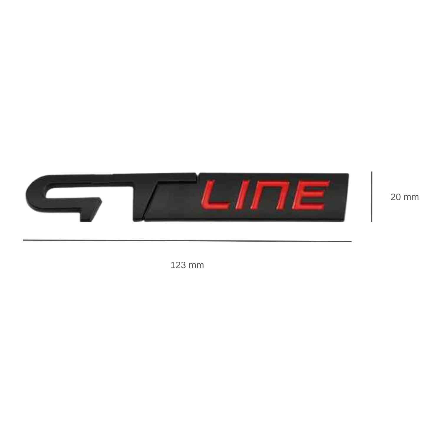 Emblema Adhesivo metálico GT Line compatible con Renault negro - imagen 2