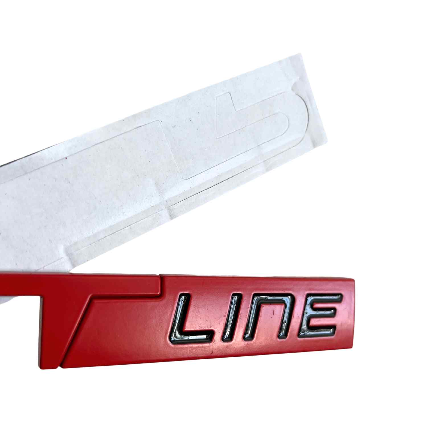 Emblema Adhesivo metálico GT Line compatible con Renault rojo - imagen 4