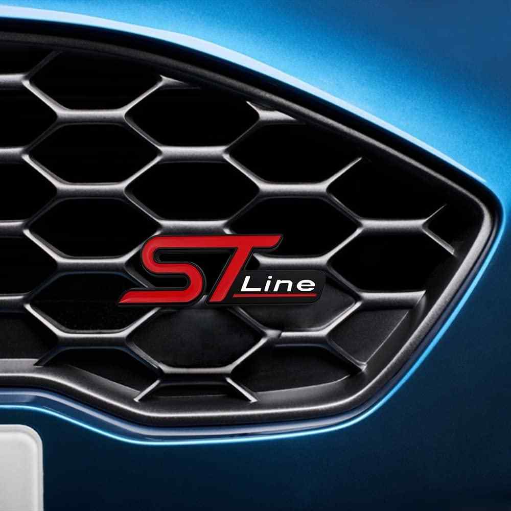 Emblema ST Line parrilla compatible con Ford negro rojo - imagen 3